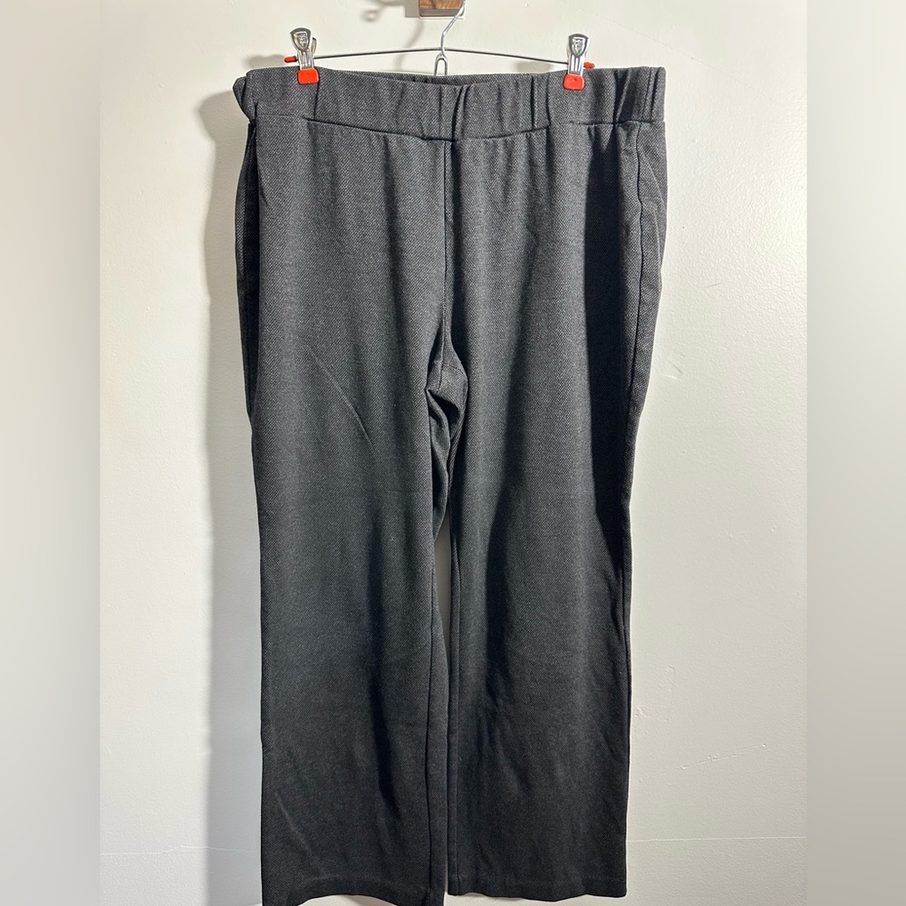 Time And Tru Women's XXL (20) Gray Straight Leg Pull On Pants | SKU 0883